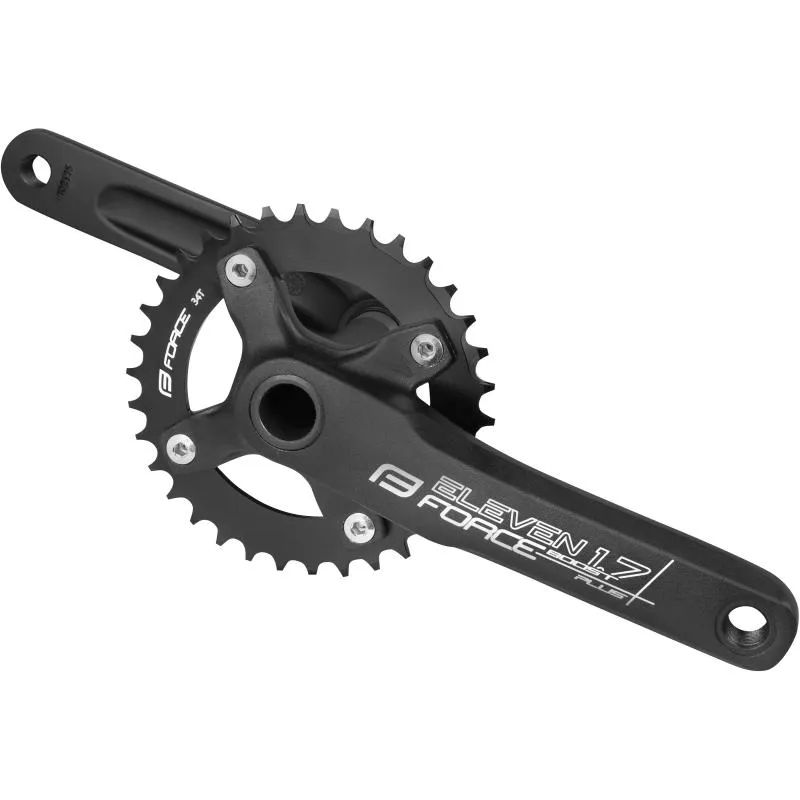 Kliky Force Eleven 1.7B Al 34z s osou 175mm - černé