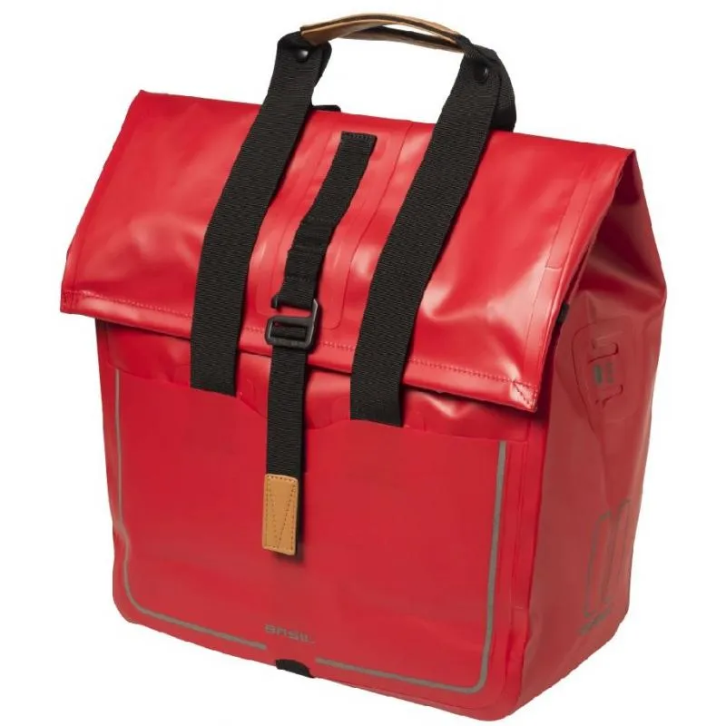Brašna Basil Urban Dry Shopper Single - na nosič, červená