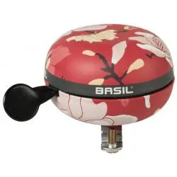 Zvonek Basil Magnolia Big Bell - červená, 80 mm