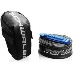 Brašna Schwalbe Tour - podsedlová, set (duše SV17 + 2 montpáky)