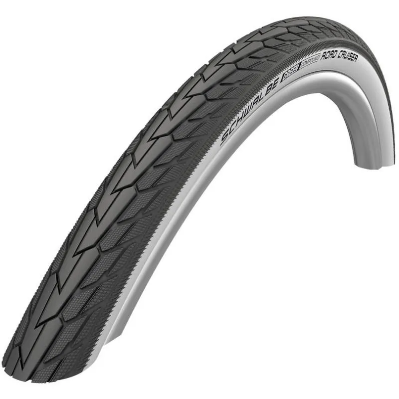 Plášť Schwalbe Road Cruiser 28x1,6 (42-622) HS484 Active K-Guard - drát, černo-bílá reflex