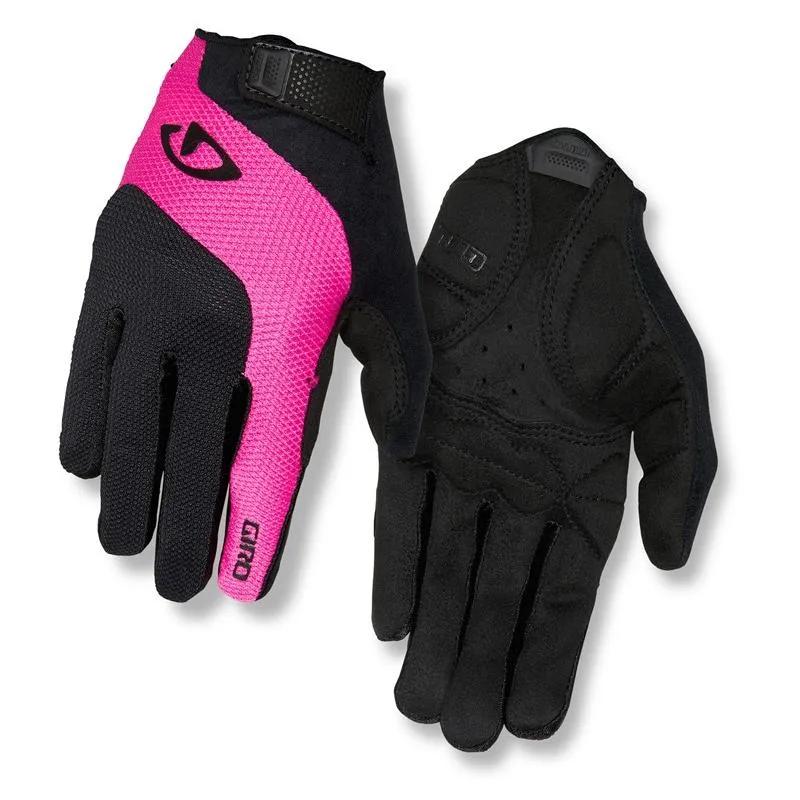 Rukavice Giro Tessa LF - černo-růžová, dlouhé, dámské