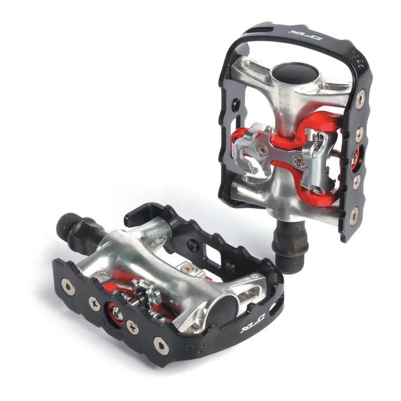 Pedály XLC PD-S01 - jednostranné, černo-stříbrná