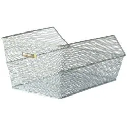 Košík Basil Cento - na nosič, stříbrná