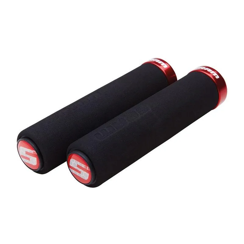 Gripy Sram Soft 129mm - černo-červená, pěnové