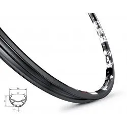 Ráfek Mach1 Karma Disc -  559 x 21, 32 děr, černý