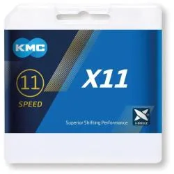 Řetěz KMC X11 Silver-Black - balený, 114 článků (11)