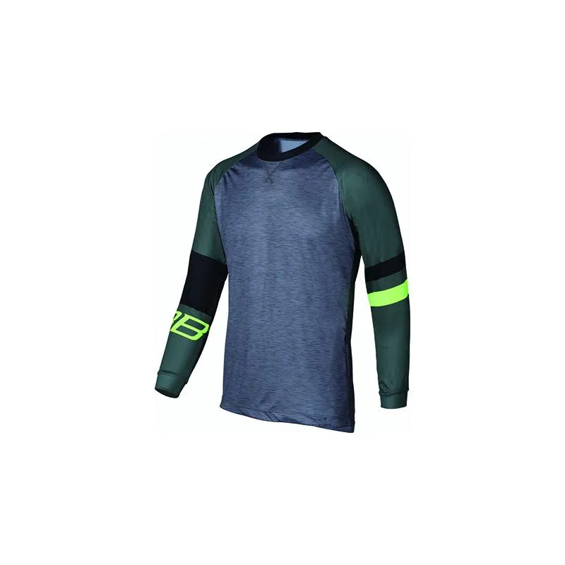 Dres BBB BBW-317 Switchback - šedo/zel./neon, pánský