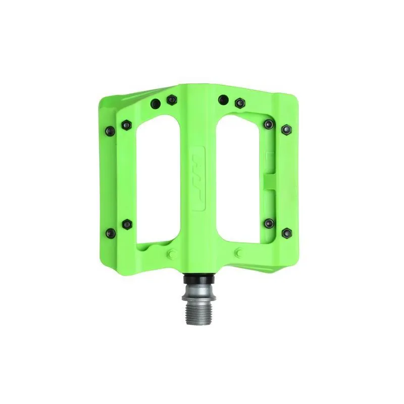 Pedály HT PA12A - platformy, zelená