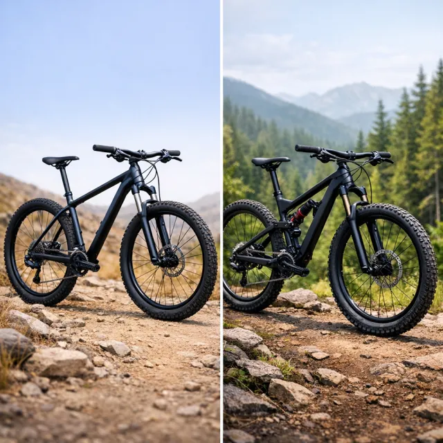Hardtail vs full suspension