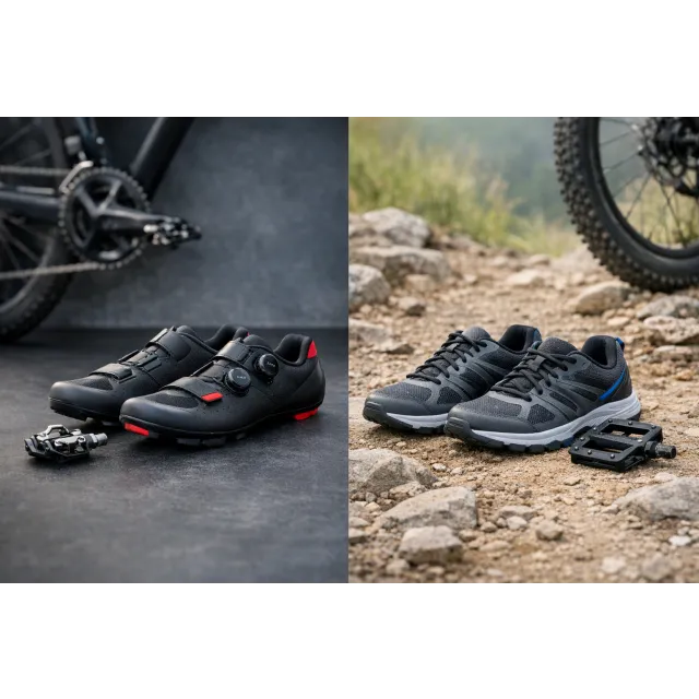 Tretry vs sportovní boty na kolo