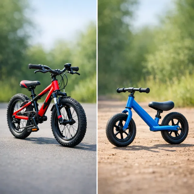 Dětské kolo vs odrážedlo