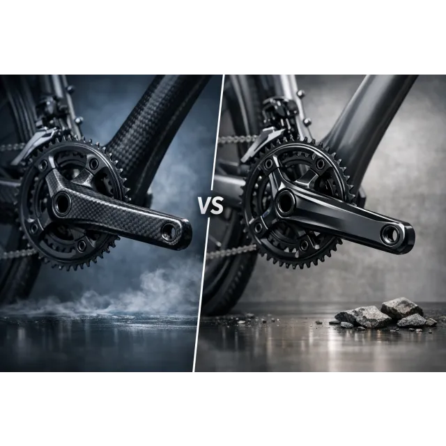 Karbonové vs hliníkové kliky: jaké jsou rozdíly a co se hodí právě vám