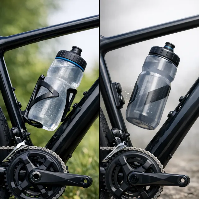 Košík na láhev vs magnetický držák láhve