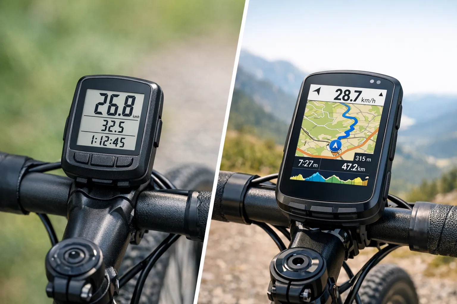 Cyklopočítač vs GPS cyklopočítač