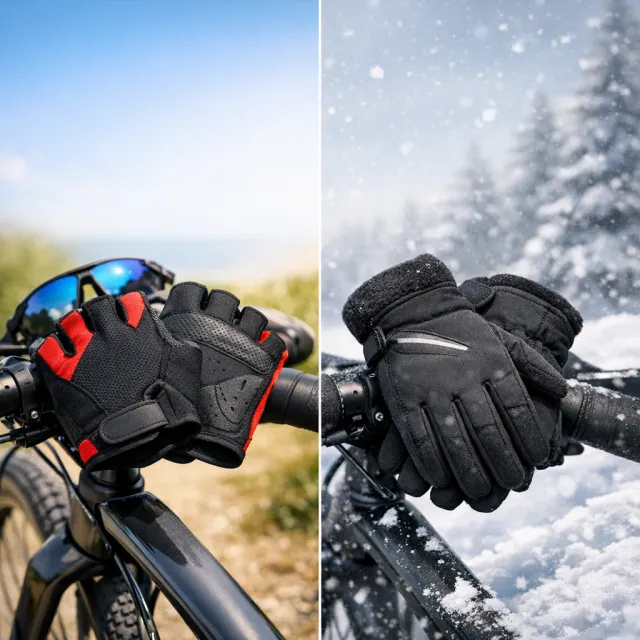 Letní vs zimní cyklistické rukavice: jak vybrat správný typ do každého počasí