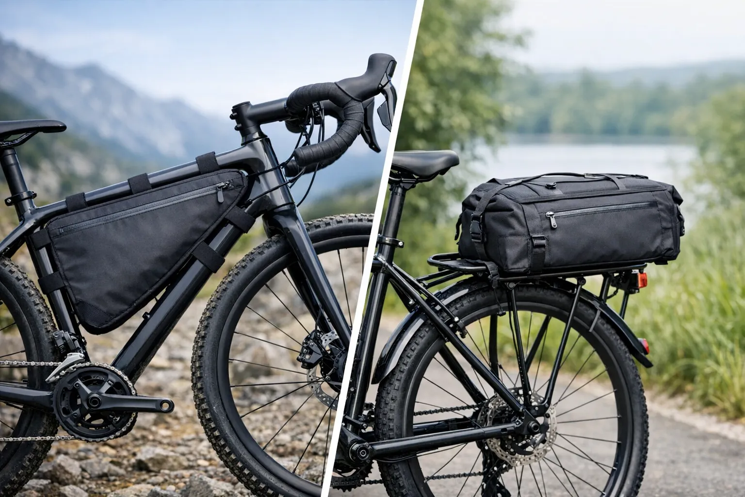 Rámová brašna vs brašna na nosič