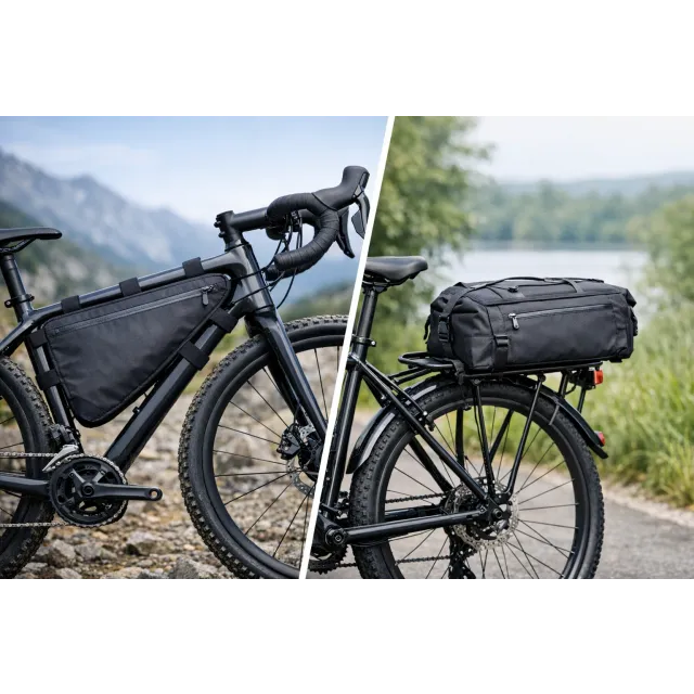 Rámová brašna vs brašna na nosič