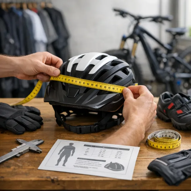 Tabulka velikostí přileb KED