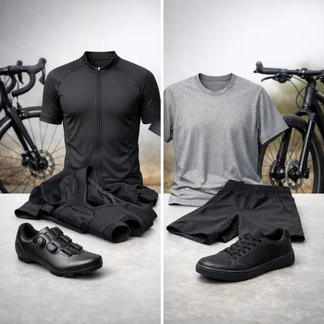 Porovnání oblečení a boty: jak přemýšlet nad výběrem pro cyklistiku