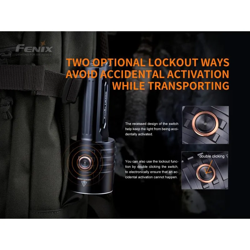 Svítilna Fenix LR35R LED - 10000 lm, součástí 2 akumulátory ARB-L21-4000P USB 4000 mAh (Li-ion) - 11