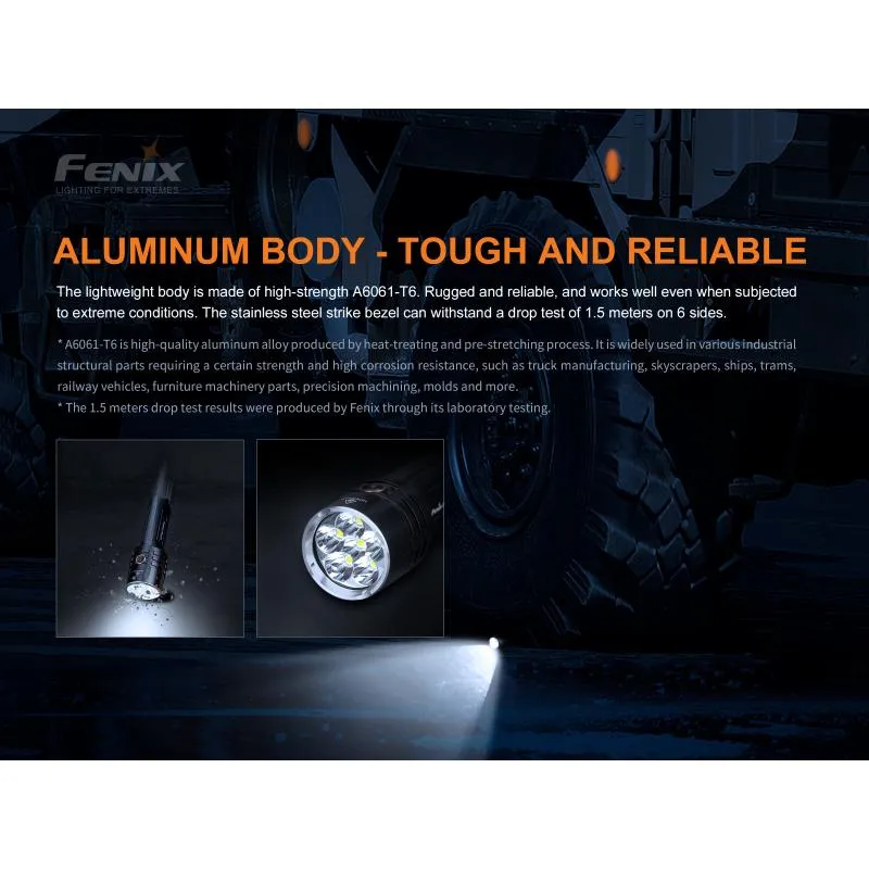 Svítilna Fenix LR35R LED - 10000 lm, součástí 2 akumulátory ARB-L21-4000P USB 4000 mAh (Li-ion) - 13