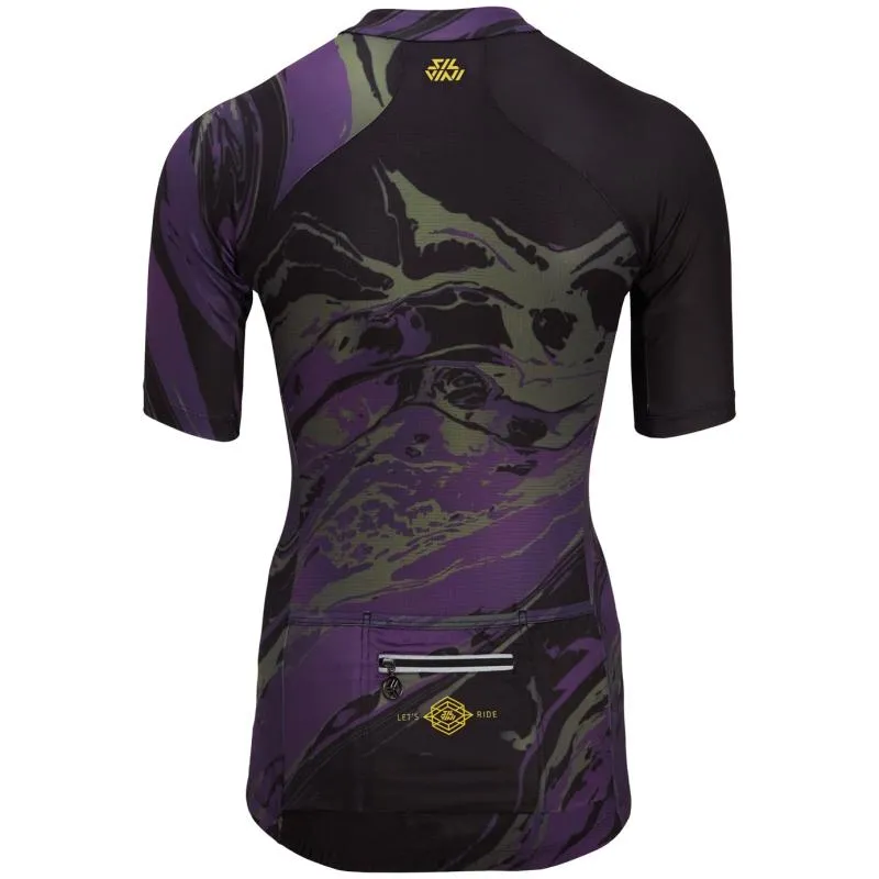 Dres Silvini Catirina WD1621 - dámské, krátký, černá-švestková - 6