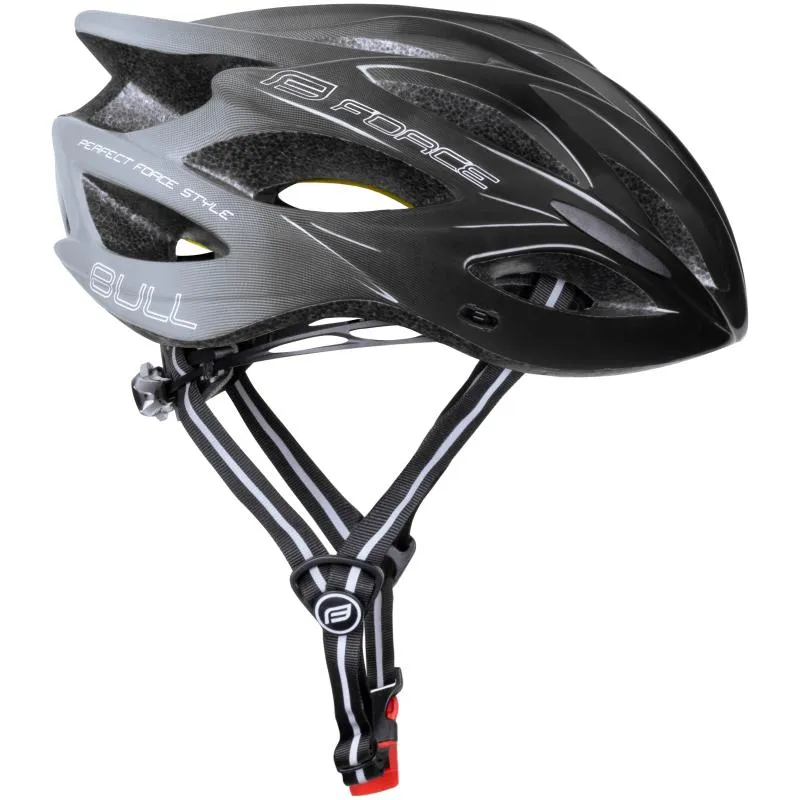 Přilba Force Bull Hue Mips - černá-šedá - 2