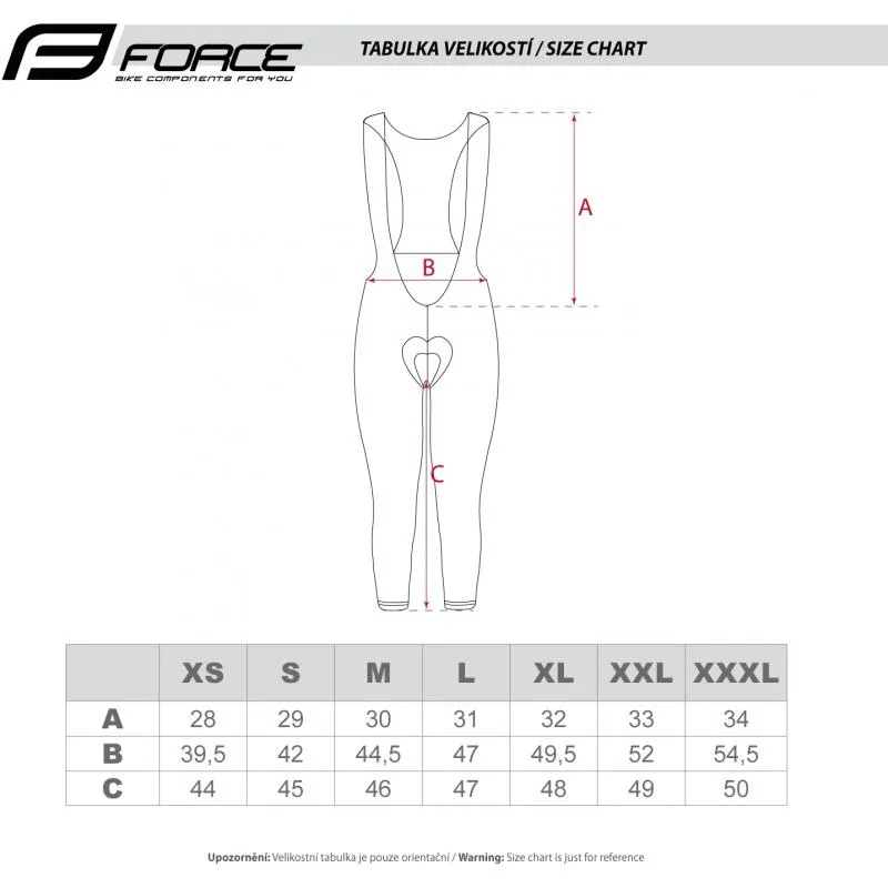 3/4 kalhoty Force Bright - pánské, elastické, lacl, s vložkou, černá - 6