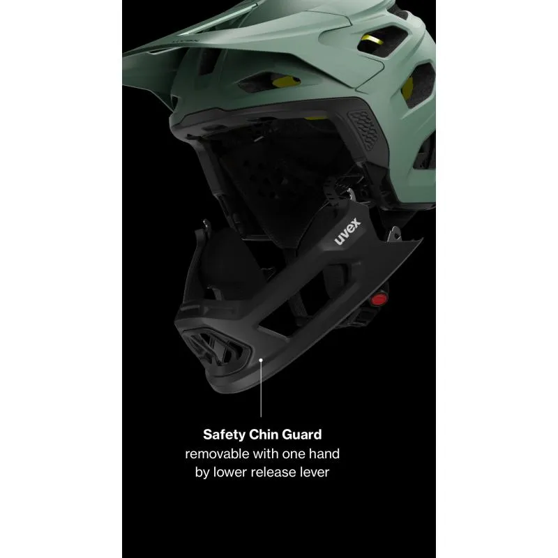 Přilba Uvex Revolt Mips - integrálka, mechově zelená-černá mat (Premium) - 13