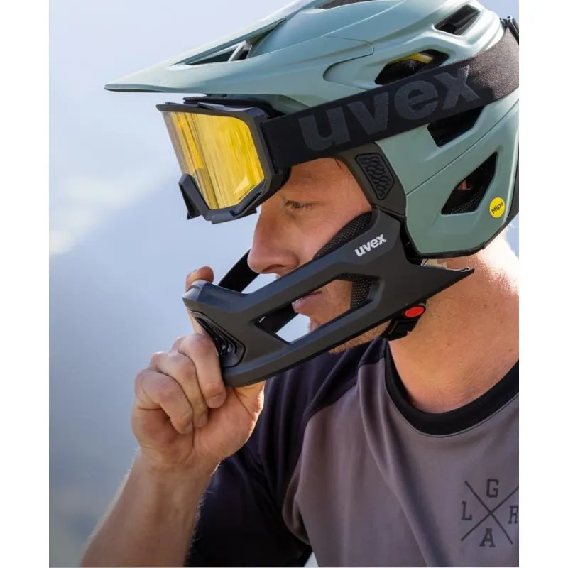 Přilba Uvex Revolt Mips - integrálka, mechově zelená-černá mat (Premium) - 7