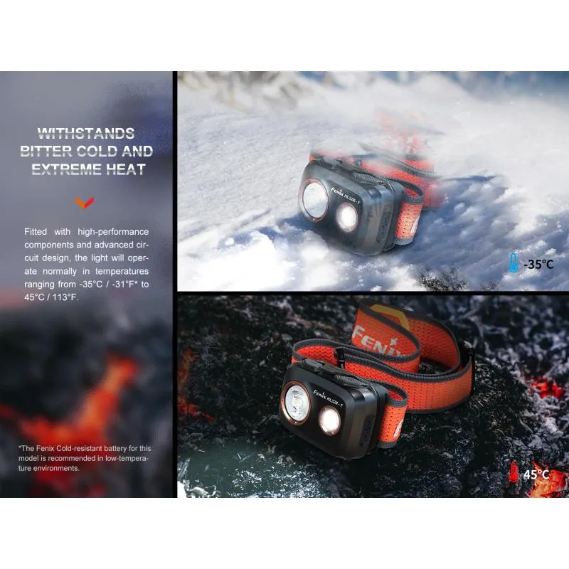 Čelovka Fenix HL32R-T - 800 lm, součástí akumulátor 1900 mAh, červená - 6