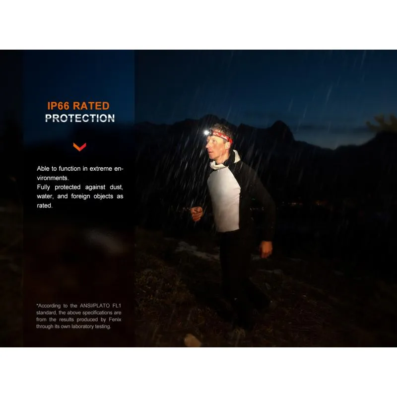 Čelovka Fenix HL32R-T - 800 lm, součástí akumulátor 1900 mAh, červená - 8