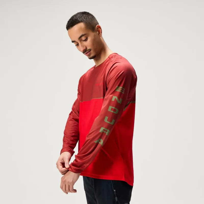 Dres Endura Core Printed L/S Tee RE5107 - pánské, dlouhý, volný, černá - 7