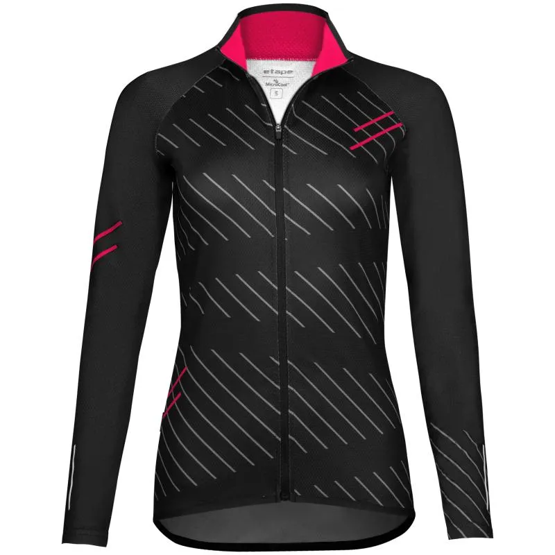 Dres Etape Gaia 2.0 - dámské, dlouhý, černá-růžová - 4