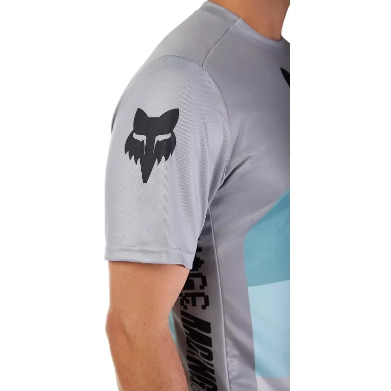 Dres Fox Ranger Fox Grid - pánské, krátký, ocelově šedá - 4