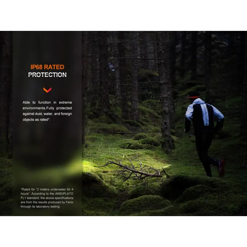 Čelovka Fenix HM62-T - 1200 lm, součástí Li-ion akumulátor 18650 18650 mAh, magma - 10