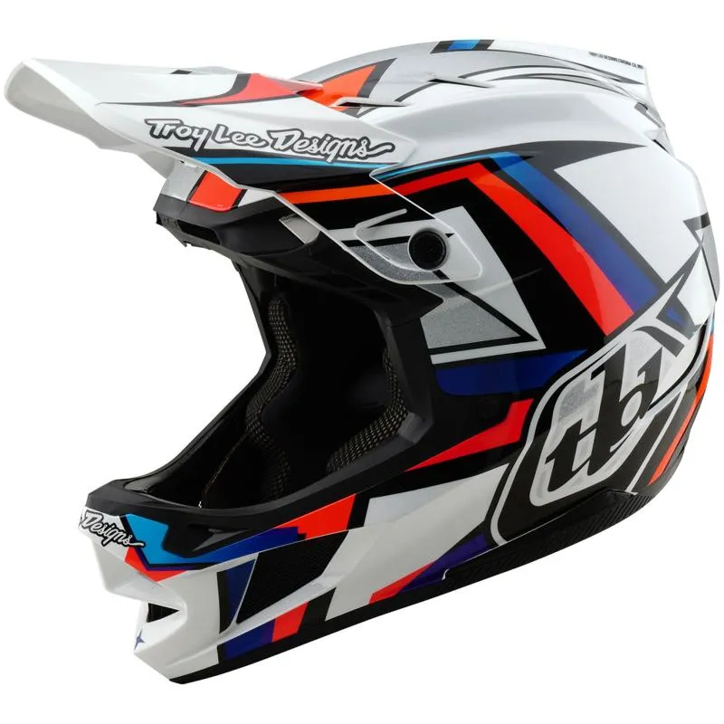 Přilba Troy Lee Designs D4 Composite Mips - integrální, frames white-silver - 7