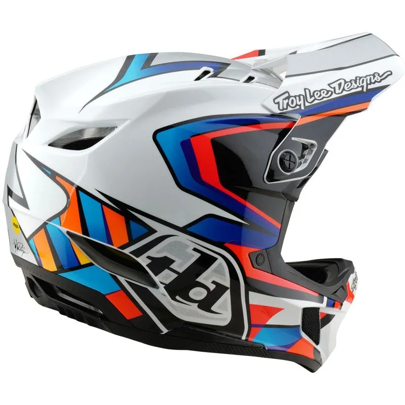 Přilba Troy Lee Designs D4 Composite Mips - integrální, frames white-silver - 4