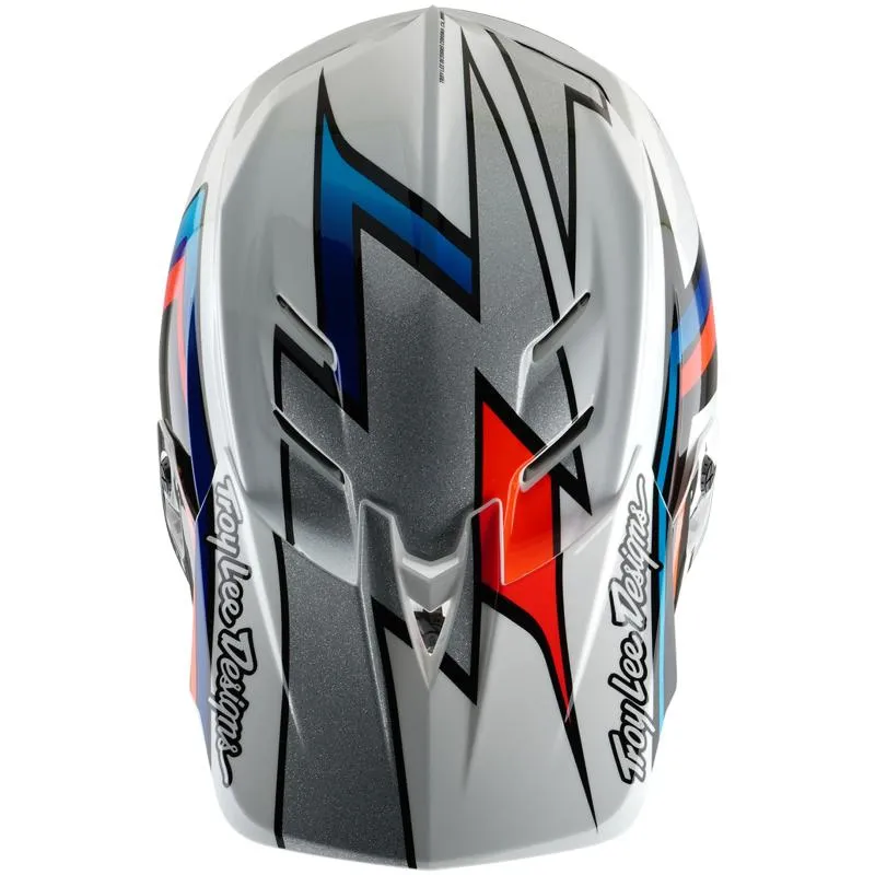 Přilba Troy Lee Designs D4 Composite Mips - integrální, frames white-silver - 8