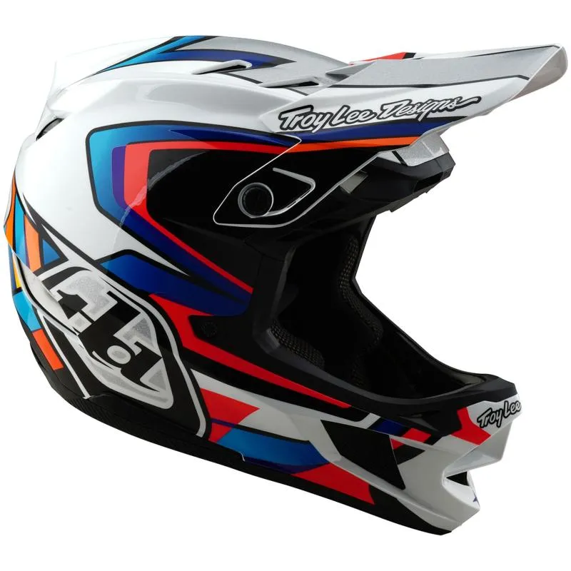 Přilba Troy Lee Designs D4 Composite Mips - integrální, frames white-silver - 6