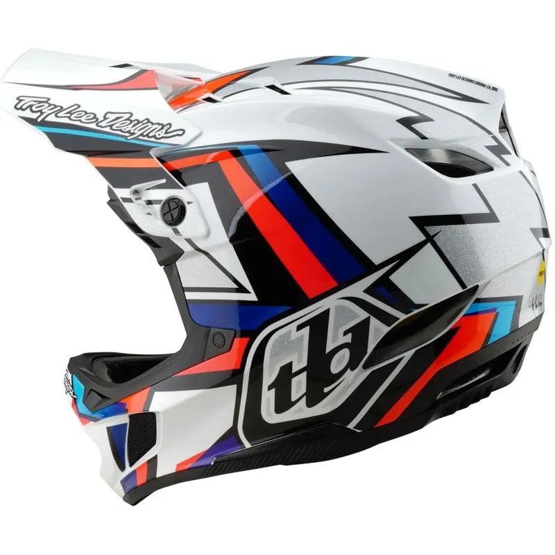 Přilba Troy Lee Designs D4 Composite Mips - integrální, frames white-silver - 2