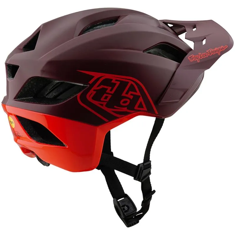 Přilba Troy Lee Designs Flowline SE Mips - badge maroon - 2