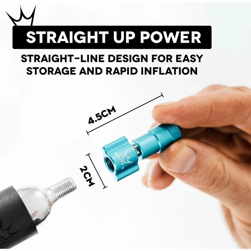 CO2 inflátor Peatys HoleShot CO2 KIT Road & Gravel - včetně 2 bombiček 16 g, punch - 5