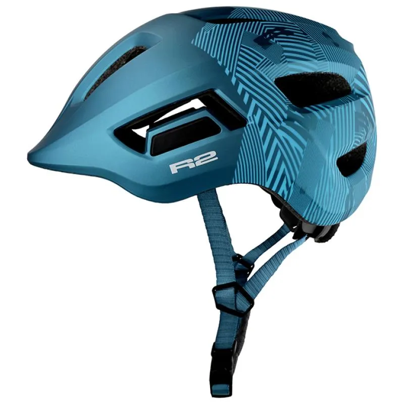 Přilba R2 Pulse ATH40 - dětské, petrol-světle modrá metalická mat - 4
