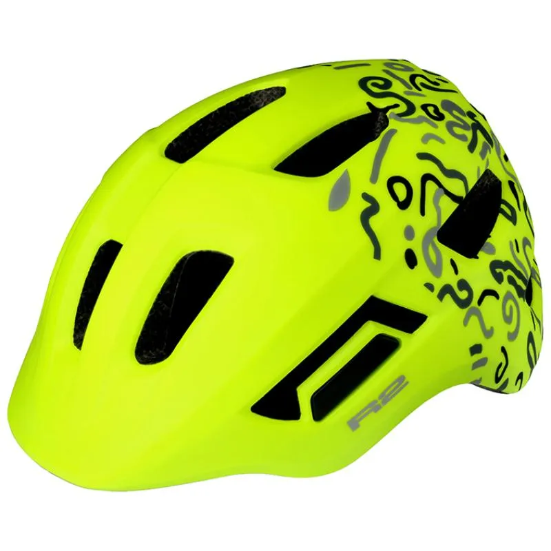 Přilba R2 Pulse ATH40 - dětské, žlutá neon-šedá mat - 2