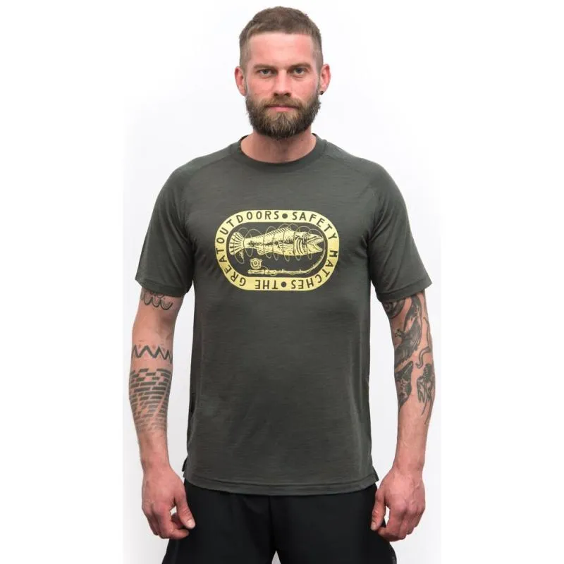 Triko Sensor Merino Air Outdoors - pánské, krátký, olive green - 2