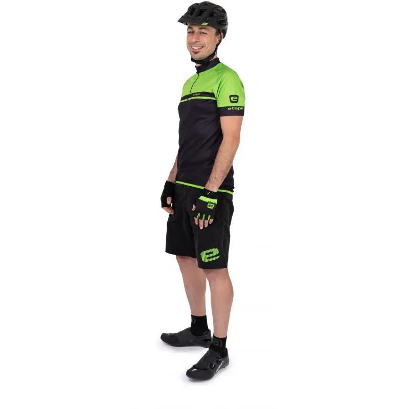 Kraťasy Etape Freedom - pánské, volné, černo-zelená - 6