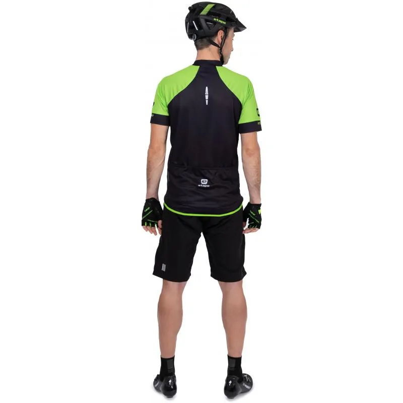 Kraťasy Etape Freedom - pánské, volné, černo-zelená - 7